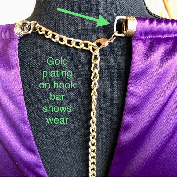 Eliza J Chain Strap Pleated Cocktail Dress Purple (8) - Picture 8 of 17